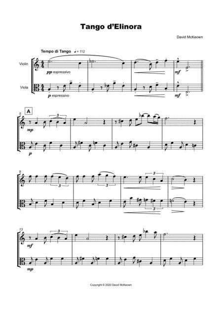 Tango D Elinora For Violin And Viola Duet Page 2