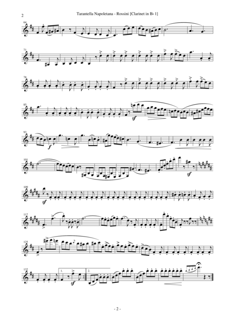 Tarantella Napoletana La Danza Clarinet Quartet Page 2