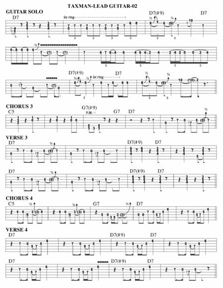 Taxman Guitar Tab Page 2