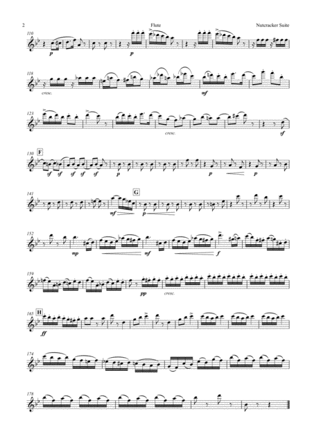 Tchaikovsky Casse Noisette Nutcracker Suite Complete Parts Only Wind Quintet Page 2
