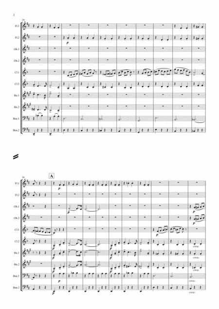 Tchaikovsky Casse Noisette Nutcracker Suite Iii Valse Des Fleurs Dance Of The Flowers Wind Dectet Page 2