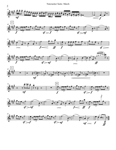 Tchaikovsky Nutcracker Suite Clarinet In Bb 1 Transposed Part Op 71a Page 2