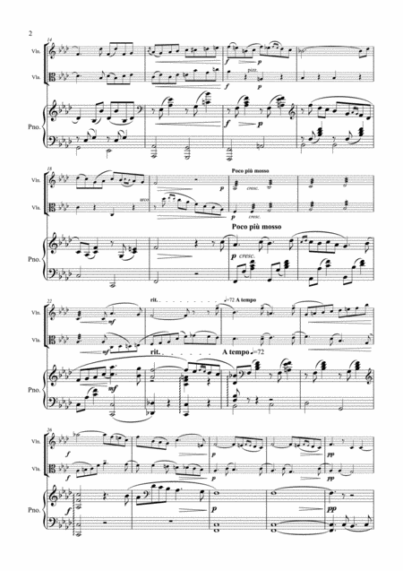 Tchaikovsky Romance Op 5 Violin Viola Piano Page 2