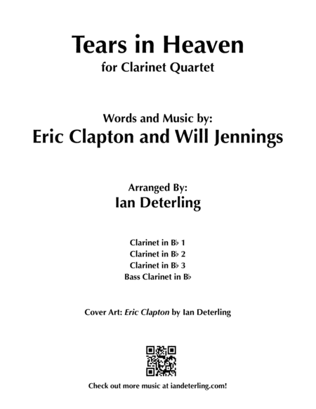 Tears In Heaven For Clarinet Quartet Page 2