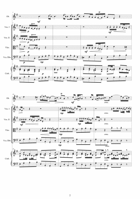 Telemann Concerto In E Minor Twv 51 E1 For Oboe Or Flute Strings And Continuo Page 2