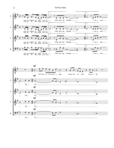 Tell My Father Satb Page 2