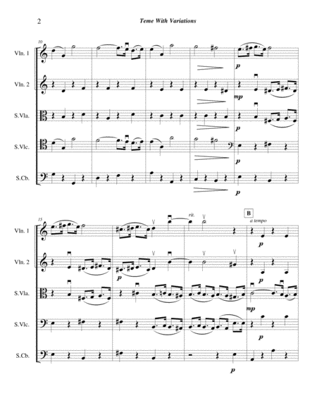 Tema Con Variaciones For String Quintet Page 2