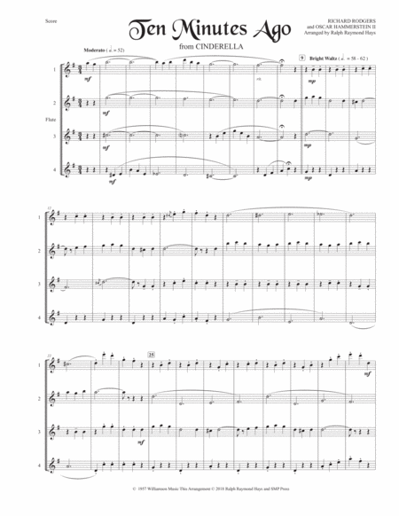 Ten Minutes Ago For Flute Quartet Page 2