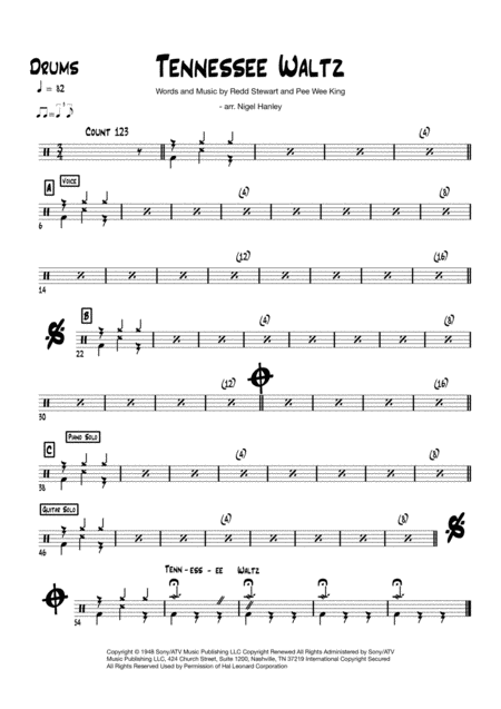 Tennessee Waltz 7pc E Country Band Chart Page 2