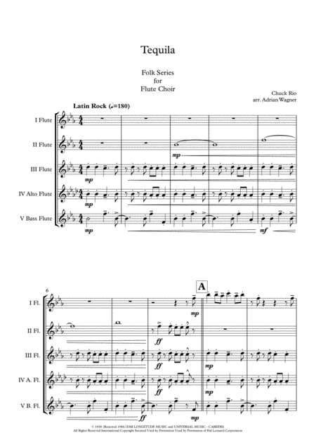 Tequila Flute Choir Arr Adrian Wagner Page 2