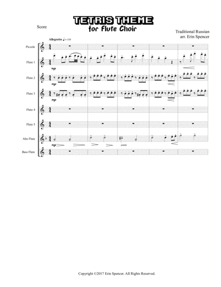 Tetris Theme For Advanced Flute Choir Page 2