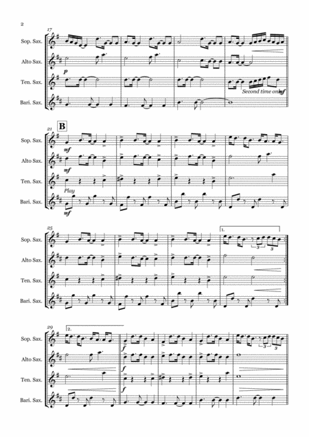 Thank U Next By Ariana Grande Saxophone Quartet Satb Page 2