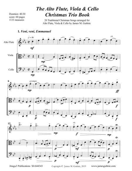 The Alto Flute Viola Cello Christmas Trio Book Page 2