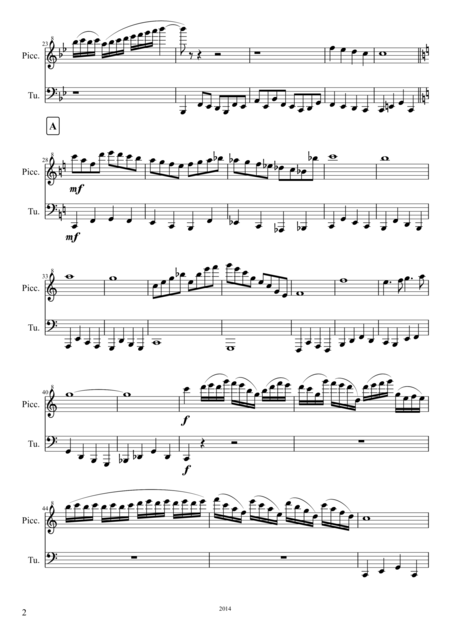 The Ant And The Elephant Piccolo And Tuba Duet Page 2