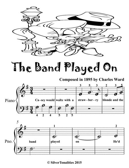 The Band Played On Beginner Piano Sheet Music Page 2