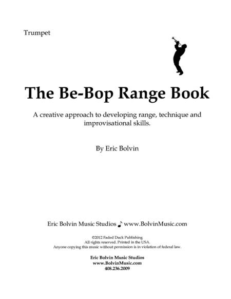 The Be Bop Range Book Page 2