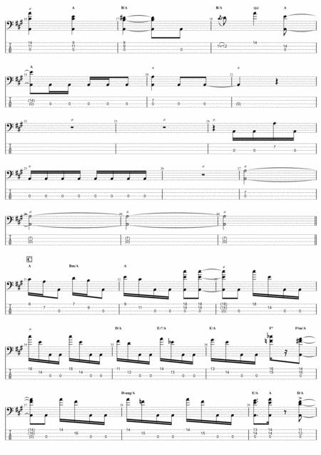 The Beatles Blackbird Jaco Pastorius Version Complete And Accurate Bass Transcription Whit Tab Page 2