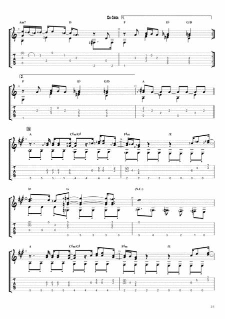 The Beatles Something Fingerstyle Guitar Page 2