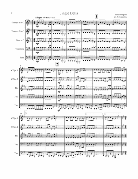 The Big Book Of Christmas Carols For Brass Quintet Vol Ii Page 2