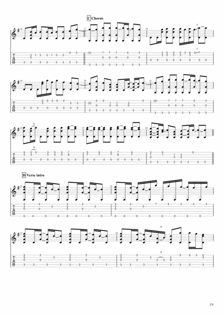 The Boys Of Summer For Solo Fingerstyle Guitar Page 2