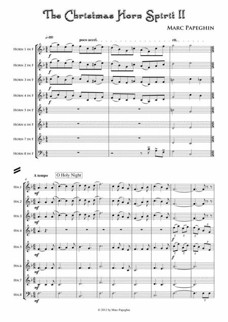 The Christmas Horn Spirit 2 French Horn Octet Page 2