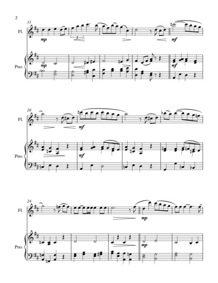 The Christmas Song Chestnuts Roasting On An Open Fire Flute And Piano Page 2