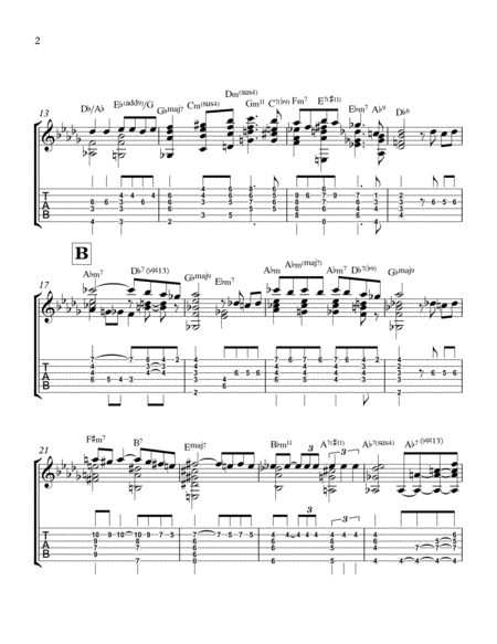 The Christmas Song Chestnuts Roasting On An Open Fire Jazz Guitar Chord Melody Page 2