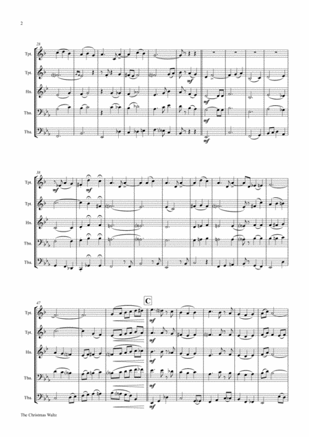 The Christmas Waltz Frank Sinatra Brass Quartet Page 2