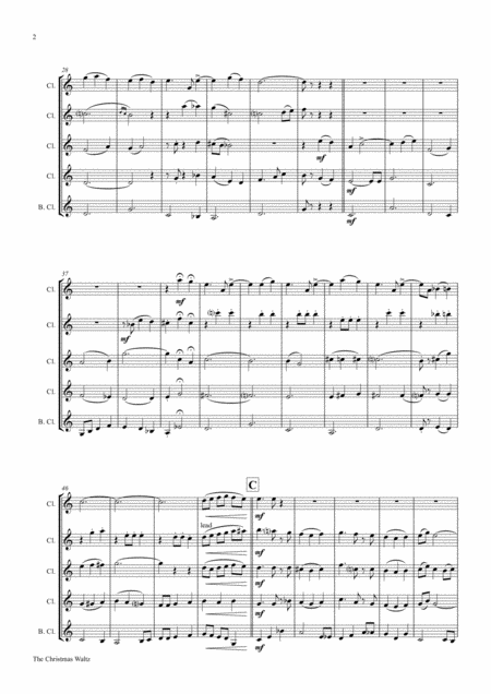 The Christmas Waltz Frank Sinatra Clarinet Quintet Page 2