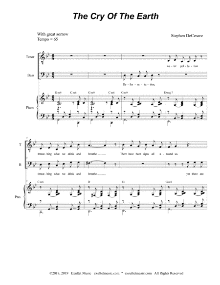 The Cry Of The Earth For 2 Part Choir Tb Page 2