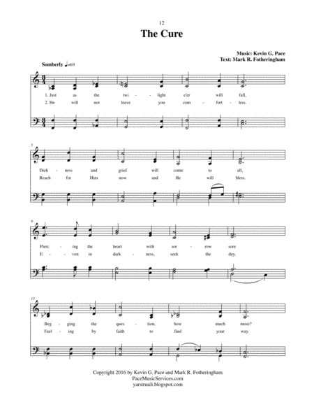 The Cure An Original Hymn For Satb Voices Page 2