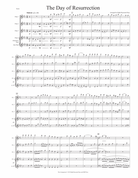 The Day Of Resurrection For Flute Quartet Page 2