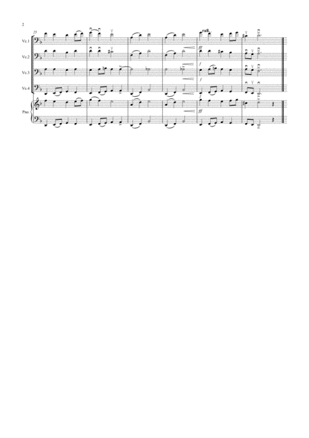 The Death Of Ase From Peer Gynt For Cello Quartet Page 2