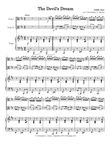 The Devils Dream For Two Violas And Piano Page 2