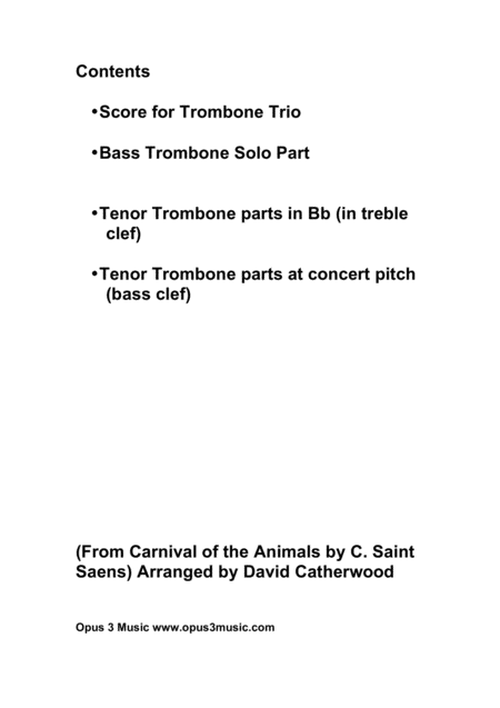 The Elephant Trombone Trio Featuring Bass Trombone Page 2