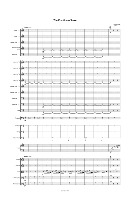 The Emotion Of Love Score And Parts Page 2