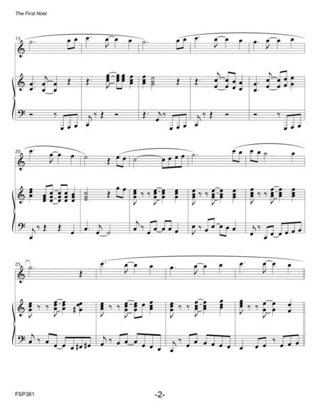 The First Noel Flute Solo With Piano Accompaniment Page 2