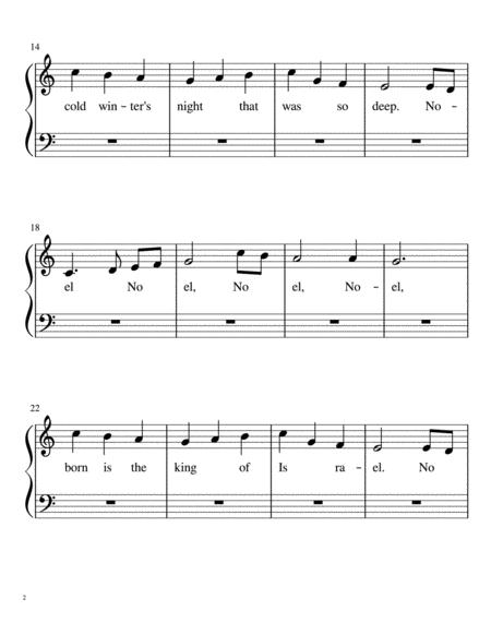 The First Noel For Very Easy Piano Page 2