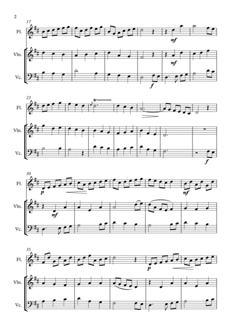 The First Nowell For Flute Violin And Cello Page 2