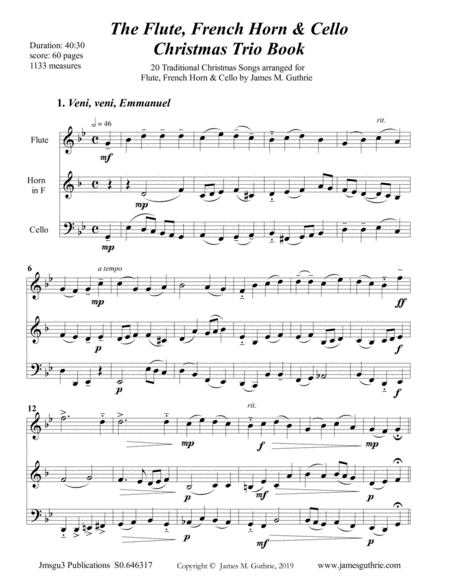 The Flute French Horn Cello Christmas Trio Book Page 2