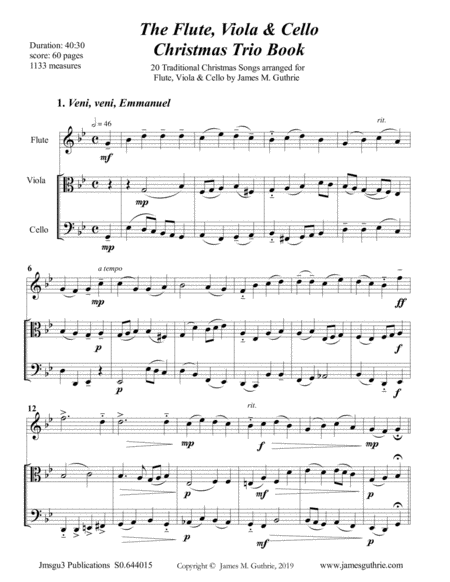 The Flute Viola Cello Christmas Trio Book Page 2