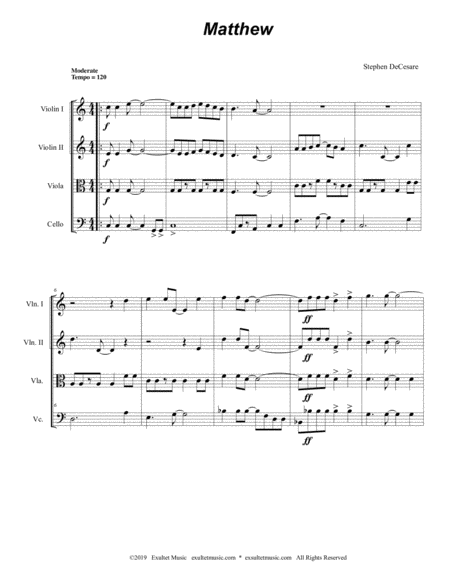 The Four Evangelists String Quartet Page 2