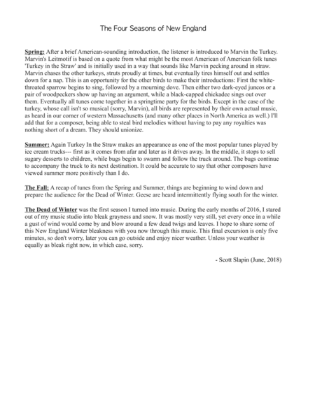 The Four Seasons Of New England For String Quartet Or String Orchestra Page 2