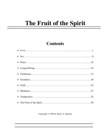 The Fruit Of The Spirit Page 2