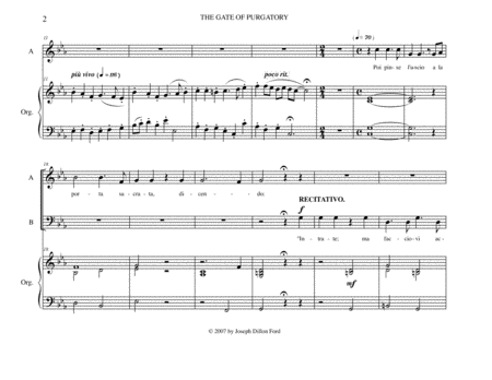 The Gate Of Purgatory For Alto Bass And Organ Page 2