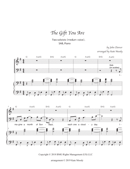 The Gift You Are Medium Soloists Sab Page 2