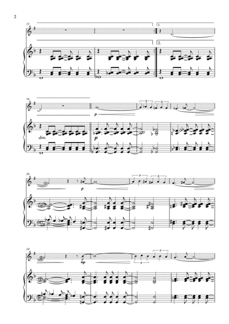 The Girl From Ipanema For Trumpet And Piano Page 2