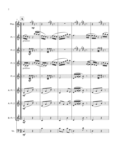 The Gliding Girl Tango By J P Sousa Arranged For Flute Choir Page 2