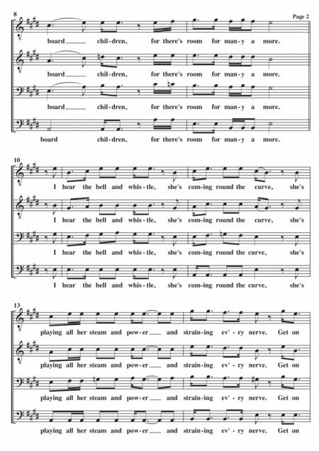 The Gospel Train A Cappella Ttbb Page 2