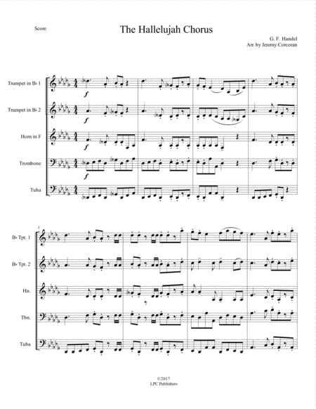The Hallelujah Chorus For Brass Quintet Page 2